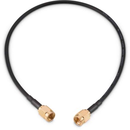 Wurth Elektronik Cable Coaxial RG174, 50 Ω, Con. A: SMA, Macho, Con. B: SMA, Macho, Long. 152.4mm Blanco