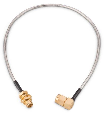 Wurth Elektronik Cable Coaxial, 50 Ω, Con. A: SMA, Macho, Con. B: SMA, Hembra, Long. 152.4mm Blanco