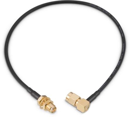 Wurth Elektronik Cable Coaxial RG174, 50 Ω, Con. A: SMA, Macho, Con. B: SMA, Hembra, Long. 304.8mm Blanco
