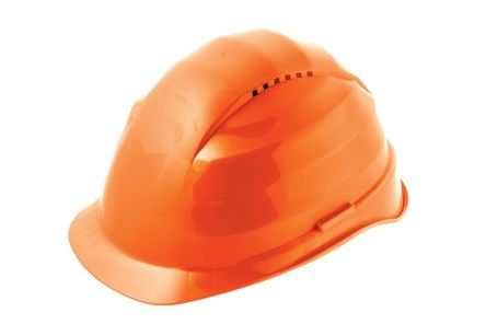 Alpha Solway Casque De Sécurité Ventilé En Polyéthylène Orange, Gamme Rockman