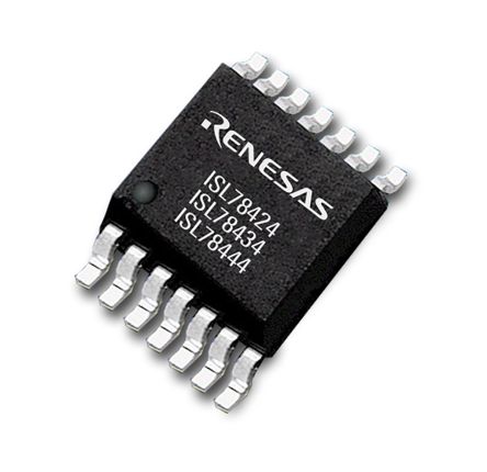 Renesas Electronics AEC-Q100 Controlador De Motor, ISL78424AVEZ-T7A, HTSSOP 3 (Source) A, 4 (Sink) A 18 V ISL78424