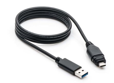 Amphenol Industrial USB-Kabel, USBA / USB C, 1m USB 3.1 Schwarz