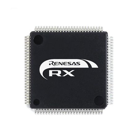 Renesas Electronics Microcontrôleur, 32bit, 64 Ko RAM, 512 Ko, 160MHz, LFQFP 100, Série RX66T
