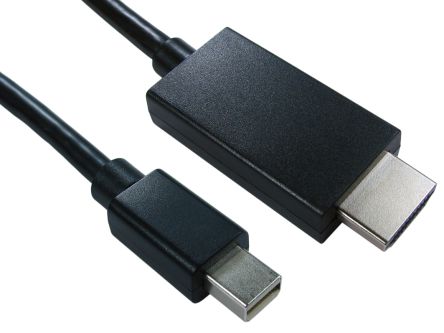 RS PRO DisplayPort-Kabel A Stecker DP (DisplayPort) Mini B HDMI - Stecker, 2m 4K Max. PVC