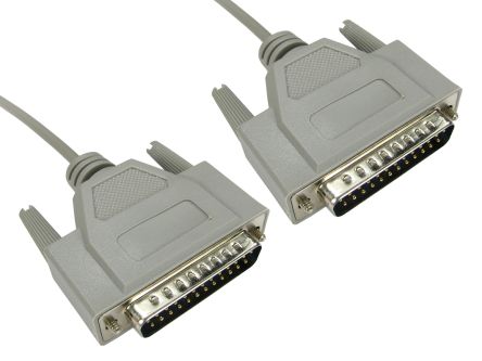Crossover cable Connect two computers Gray 6 m ROLINE RS232 cable Plug-Socket 