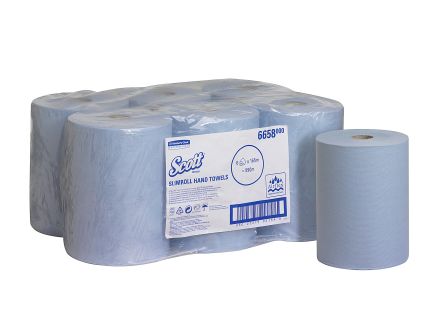 Kimberly Clark Slimroll Papierhandtuch Blau, 198mm