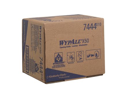 Kimberly Clark WypAll Red Cloths For General Cleaning, Dry Use, Bag Of 50, 416 X 245mm, Repeat Use
