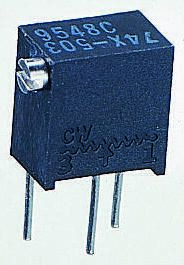 Vishay 微调电位器, T63系列, 通孔, 侧面调整, 100kΩ, 14转