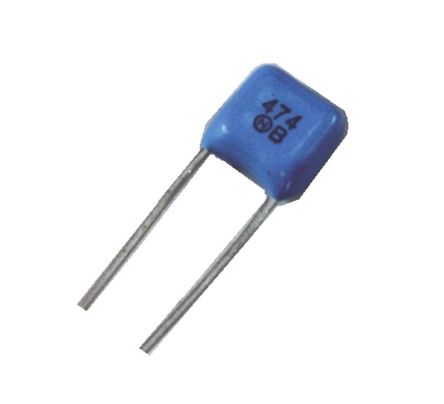NISSEI MMT Polyester Capacitor PET, 63V Dc, ±5%, 470nF, Through Hole
