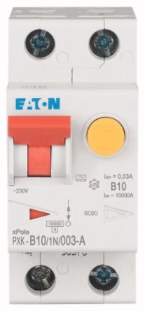 Eaton FI-Schalter PXK Moeller FI/LS-Schalter 10A, 1P+N-polig Typ B, Empfindlichkeit 30mA