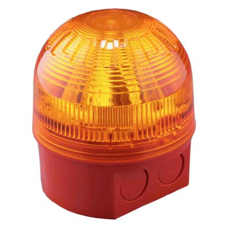 Klaxon LED Alarm-Leuchtmelder Orange / 106dB, 17 → 60 V Dc