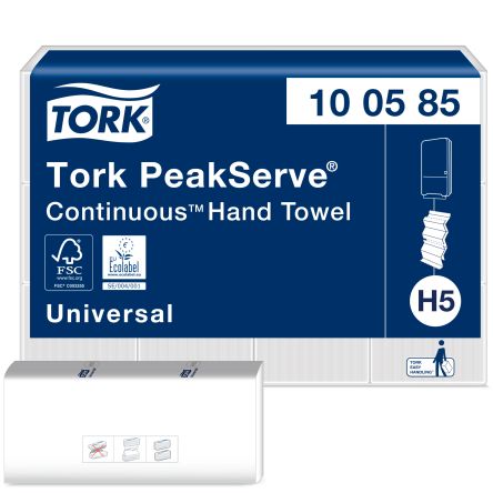 Tork PeakServe Papierhandtuch Weiß, 84 X 201mm