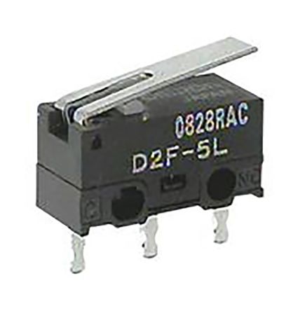 Omron Mikroschalter Leiterplattenstift, 5 A, SPDT -40°C - +85°C