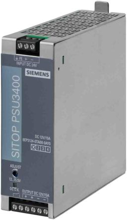 Siemens SITOP PSU3400 DC-DC Converter, 24V Dc/ 10A Output, 18 → 32 V Dc Input, 260W, DIN Rail Mount, +70°C Max