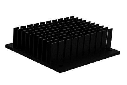SPREADFAST Disipador De Aluminio Negro, Dim. 61 X 57.9 X 17.3mm, Para Usar Con 1/2 Brick DC/DC Converter