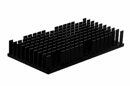 SPREADFAST Disipador De Aluminio Negro, Dim. 116.8 X 61 X 18.2mm, Para Usar Con 1/1 Brick DC/DC Converter