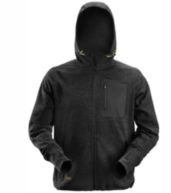 Snickers Sudadera De Trabajo Con Capucha De Color Negro, Talla M, Para Hombre, Serie FlexiWork, Poliéster