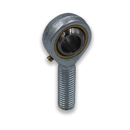 LDK M14 Male Carbon Steel Rod End, 14mm Bore, 77mm Long, Metric Thread Standard, Male Connection Gender