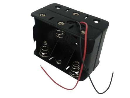 RS PRO Batteriehalter Mit Drahtanschluss Für 6 X C Batterien
