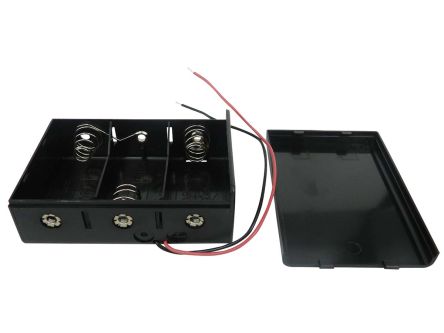RS PRO Batteriehalter Mit Drahtanschluss Für 3 X C Batterien