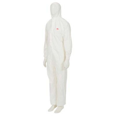 3M Mono Desechable De Color Blanco, Talla XL, Propriedades:antiestáticos, Protección Contra El Polvo Y Líquidos, No