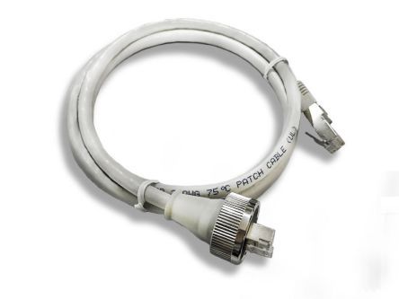 Lumberg Ethernetkabel Cat.6a, 5m, Grau Patchkabel, A RJ45 S/FTP Stecker, B RJ45, Aussen ø 24mm, PVC