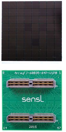 Onsemi Fotomultiplicador ArrayJ-60035-64P-PCB, Montaje En PCB, 64 Elementos, Fotomultiplicador, 420nm, Matriz De PCB