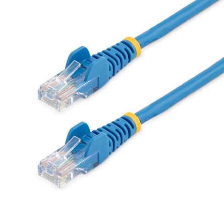 StarTech.com Ethernetkabel Cat.5e, 2m, Blau Patchkabel, A RJ45 U/UTP Stecker, B RJ45, PVC