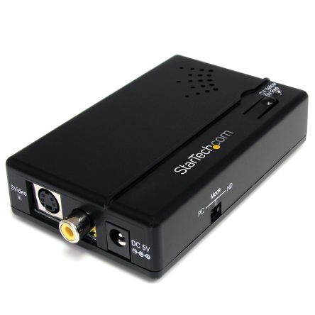 StarTech.com Videokonverter 1600 X 1200, Ausgänge:1, In:3,5-mm-Stereo, Composite, S-Video, Out:HDMI