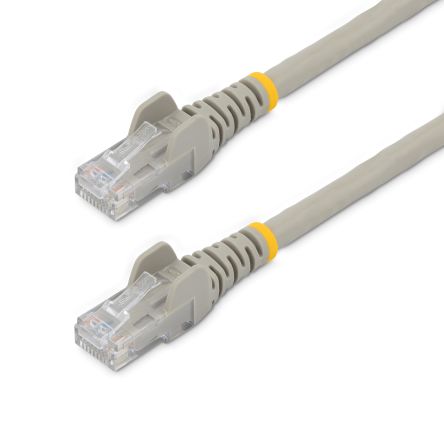 StarTech.com Cavo Ethernet Cat6 (U/UTP) Startech, Guaina In PVC Col. Grigio, L. 0.5m, Con Terminazione