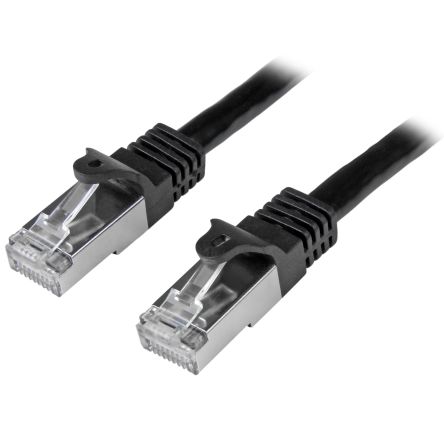 StarTech.com Ethernetkabel Cat.6, 3m, Schwarz Patchkabel, A RJ45 S/FTP Stecker, B RJ45, PVC