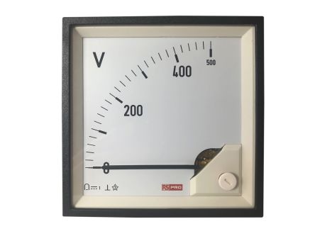 RS PRO Analogue Panel Ammeter DC, 92mm X 92mm, 1 % Moving Coil