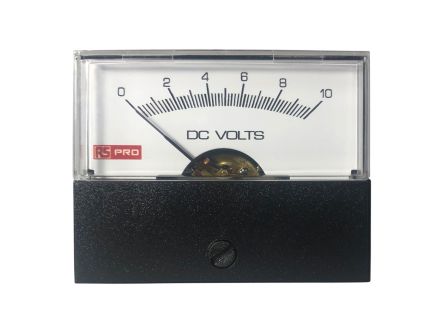 RS PRO Ampèremètre Analogique De Panneau V C.c., 57mm X 44mm