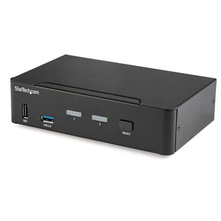 StarTech.com KVM-Switch 2-Port 1 Videoausgänge DisplayPort 1 Displays USB 3,5 Mm Stereo 10 X 16 X 4cm