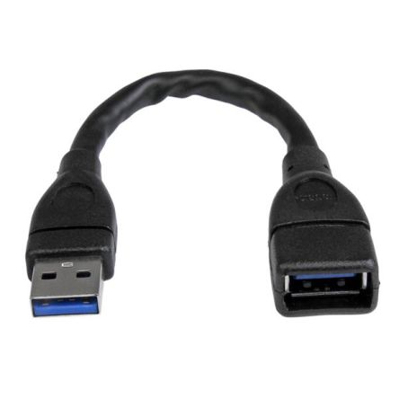 StarTech.com USB 3.0 Cable, Male USB A To Female USB A USB Extension Cable, 15cm