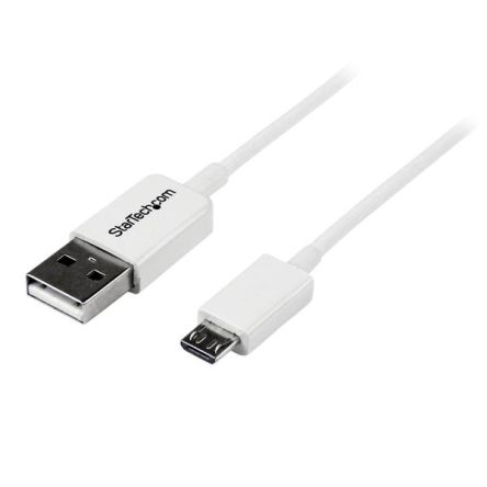 StarTech.com USB-Kabel, USBA / Micro-USB B, 1m USB 2.0 Weiß