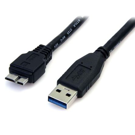 StarTech.com Cable USB 3.0 Startech, Con A. USB A Macho, Con B. Micro USB B Macho, Long. 0.5m