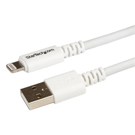StarTech.com Câble USB Startech, Lightning Vers USB A, 3m, Blanc