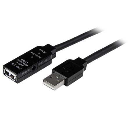StarTech.com USB-Kabel, USBA / USBA, 15m USB 2.0 Schwarz