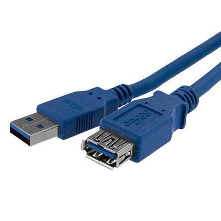 StarTech.com USB-Kabel, USBA / USBA, 1m USB 3.0 Blau
