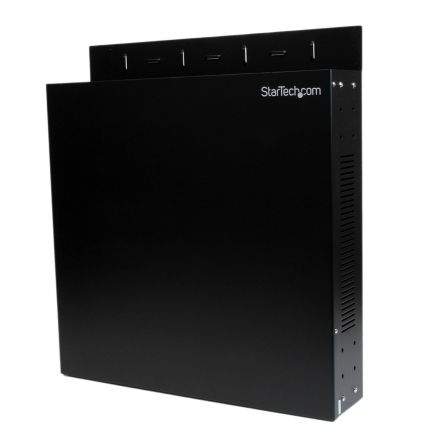 StarTech.com 2U服务器机架, 黑色, 带2 柱框架