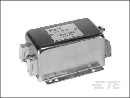 TE Connectivity Corcom FC Netzfilter, 250 V Ac, 16A, Flanschmontage, Anschlussblock, 1-phasig / 50/60Hz