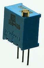 Bourns 3299 25-Gang THT Trimmer-Potentiometer, Einstellung Von Oben, 200Ω, ±10%, 0.5W, Pin, L. 9.53mm