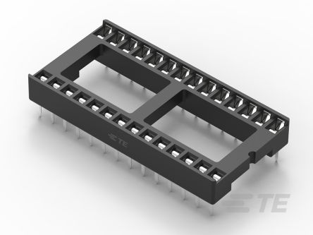 TE Connectivity 2.54mm Pitch Straight 28 Way, Through Hole Ladder IC Dip Socket, 1A