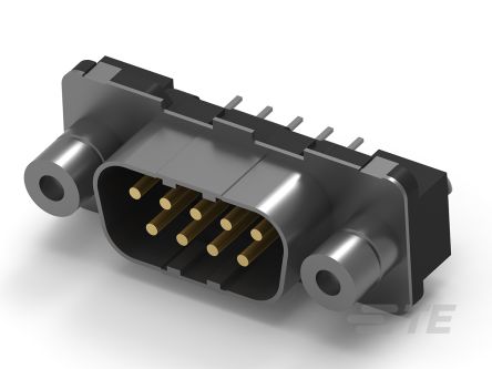 TE Connectivity Sub-D Steckverbinder Stecker, 9-polig, Durchsteckmontage Lötanschluss