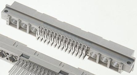 ERNI C2 DIN 41612-Steckverbinder Stecker Gewinkelt, 60 + 4-polig Lötanschluss Durchsteckmontage