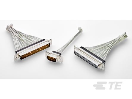 TE Connectivity 109 Sub-D Steckverbinder Stecker, 25-polig / Raster 2.77mm, Kabelmontage Crimp