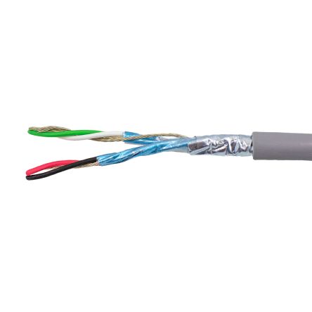 Alpha Wire Câble De Données, 2 Paires 0,35 Mm² 22 AWG, Blindé