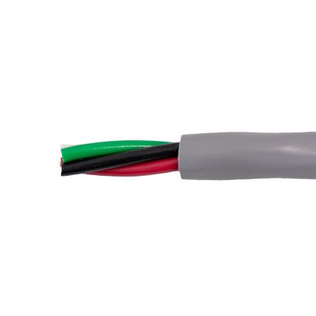 Alpha Wire Cable De Control De 6 Núcleos, 0.81 Mm², Ø Ext. 7.39mm, 300 V, Funda De PVC