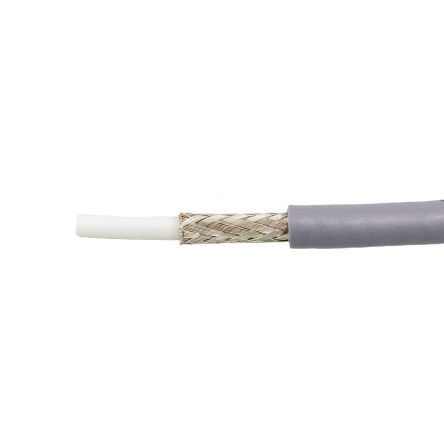 Alpha Wire Control Cable, 1 Cores, 1.23 Mm², Military, Screened, Grey PVC Sheath, 16 AWG